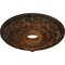 Ekena Millwork Rose Ceiling Medallion (Fits Canopies up to 7 1/4"), Hand-Painted Rust, 18"OD x 3 1/2"ID x 1 1/2"P CM18RORUS - alternate 4